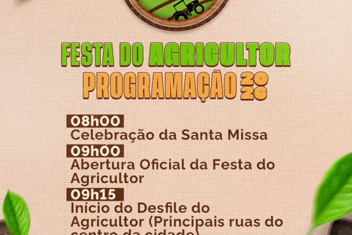 59ª FESTA DO AGRICULTOR 2026 ACONTECE NA PRÓXIMA SEGUNDA-FEIRA EM CURRAIS NOVOS